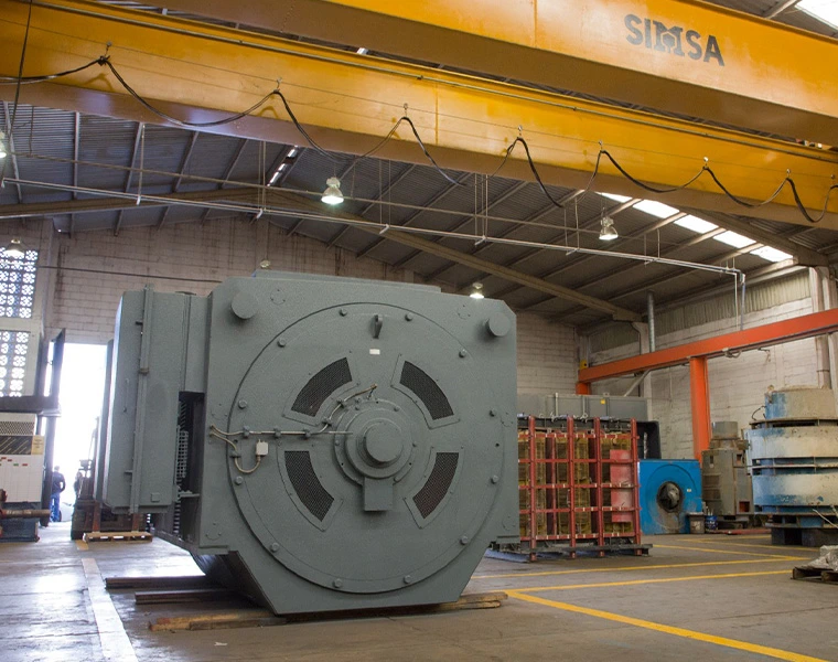 Taller de reparación y mantenimiento de motores eléctricos y generadores de pequeña, media y alta capacidad