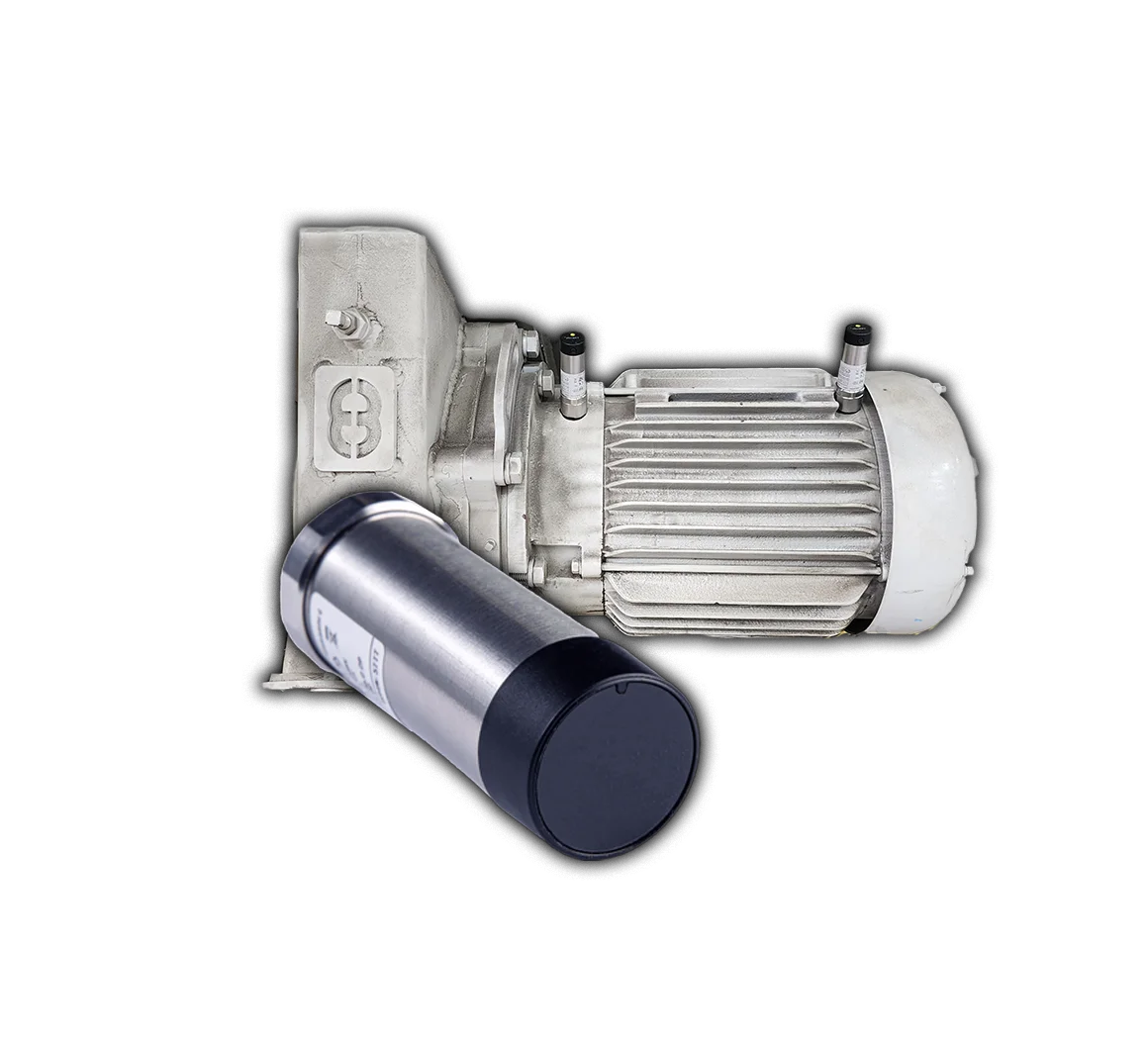 Sensor triaxial inalámbrico del servicio TRUST para monitoreo de vibración y temperatura